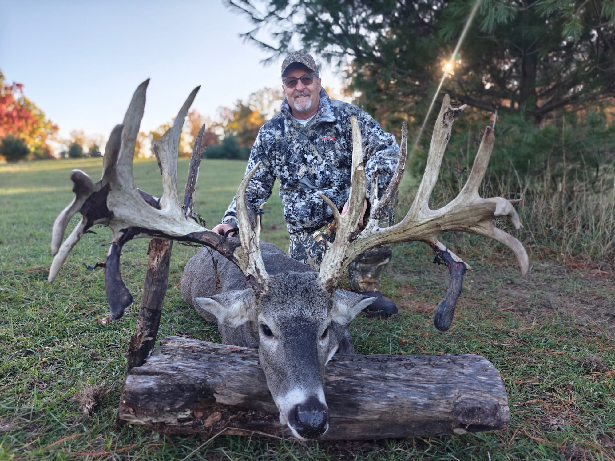 Giant non-typical trophy whitetail harvested at Rolling Ridge Ranch